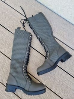 Alternative view of Bottes à lacets kaki