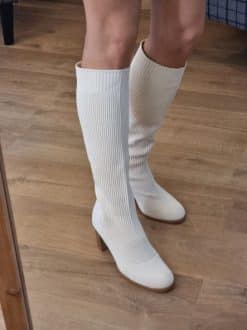 Bottes chaussettes beige