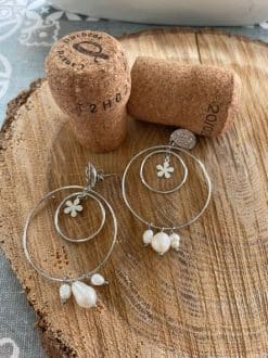 Alternative view of Boucles d oreilles cercle argenté