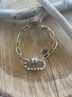 Bracelet anneau blanc