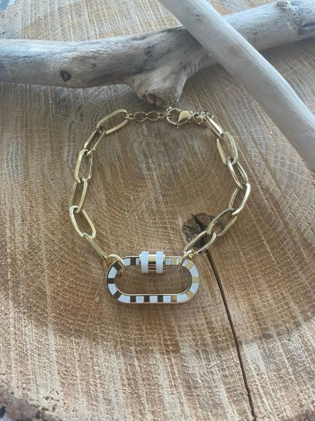 Bracelet anneau blanc