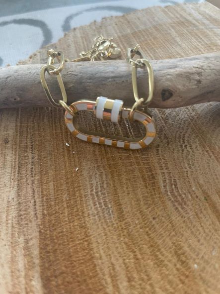 Bracelet anneau blanc – Image 2