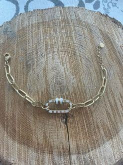 Bracelet anneau blanc – Image 3