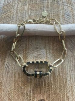 Bracelet anneau noir