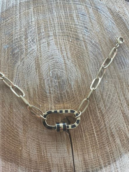 Bracelet anneau noir – Image 2