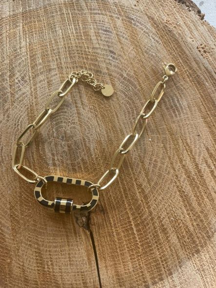 Bracelet anneau noir – Image 3