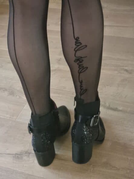 Collants noirs love