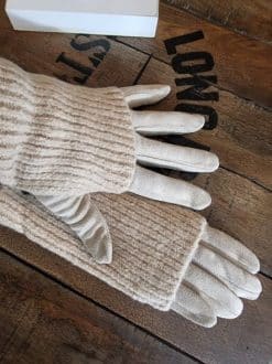 Alternative view of Gants manchette beige