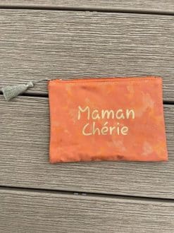Pochette maman chérie orange