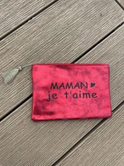 Pochette rouge maman je t aime