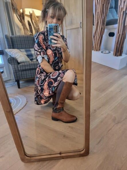 Robe courte automnale