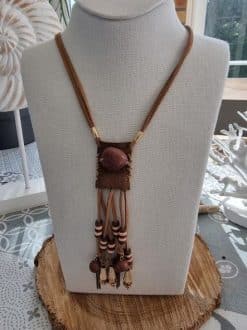 Alternative view of Sautoir cowboy brun