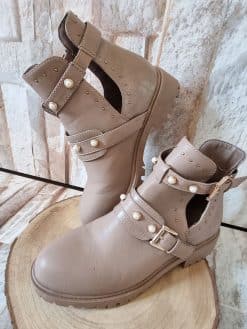 Alternative view of Bottines perles Cappucinno🧡