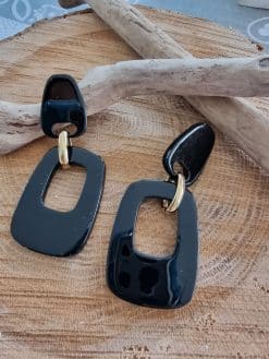 Alternative view of Boucles d'oreilles rétro noires