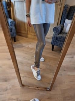 Alternative view of Pantalon Legging Simili Taupe