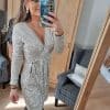 Robe sequins Argent