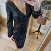 Robe Sequins Noire