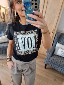 Alternative view of Tee Shirt Love Noir