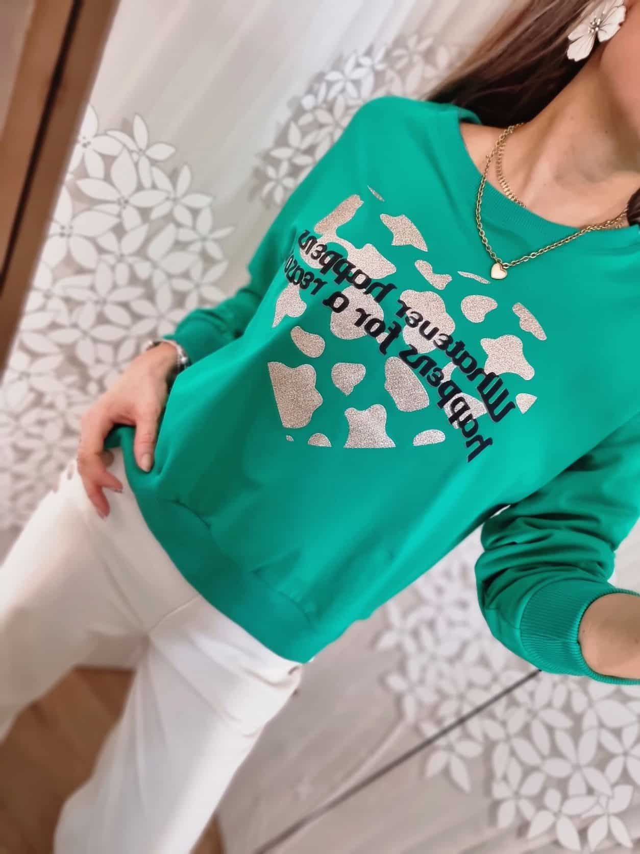 Sweat Lucie Vert – Image 2