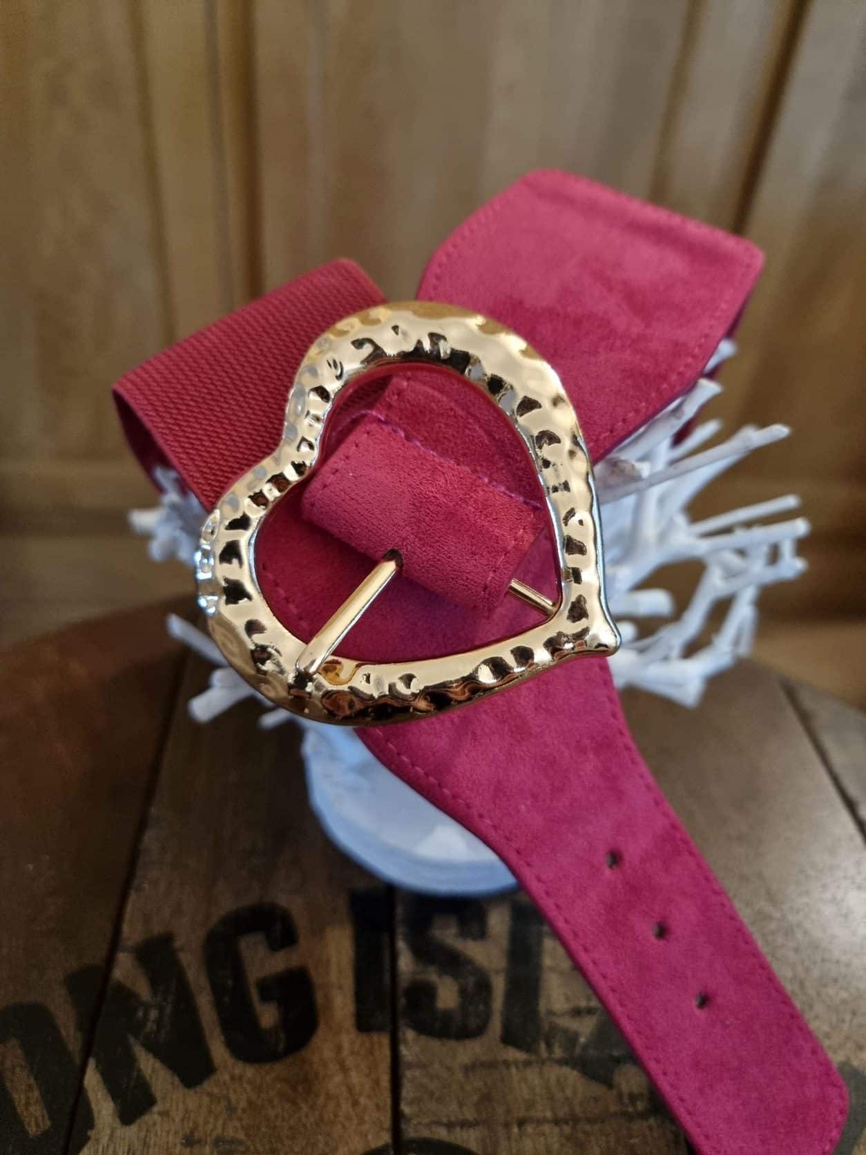 Ceinture Fuchsia cœur - Image 3
