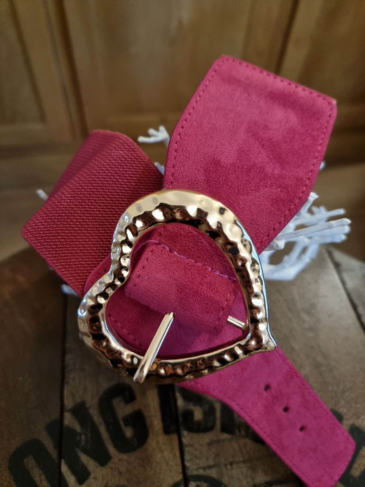 Ceinture Fuchsia cœur - Image 4