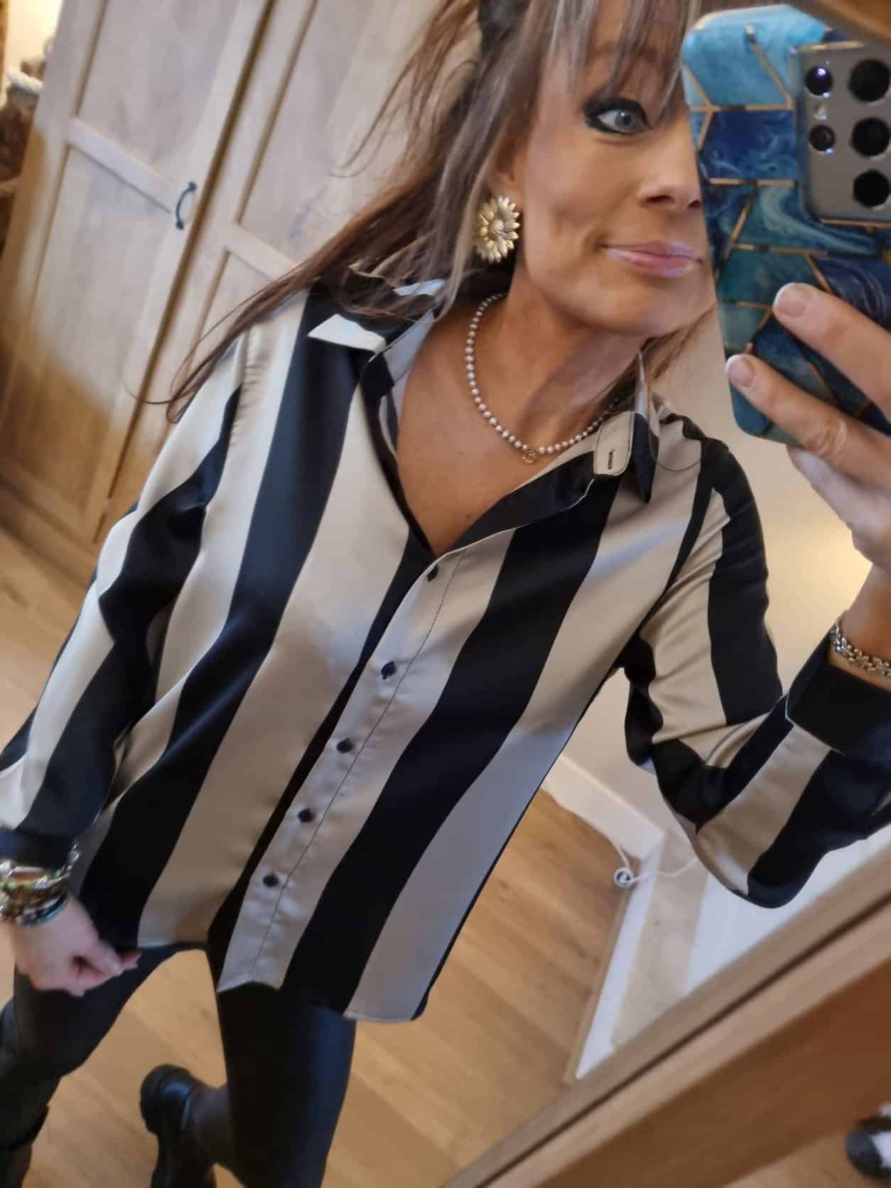 Chemise Satinée Rayures – Image 2