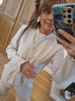 Alternative view of Combinaison Beige Nid D'ABEILLE