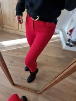 Pantalon stretch rouge