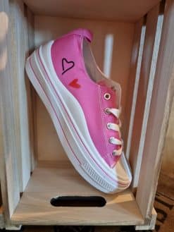 Alternative view of Baskets Fuchsia coeurs