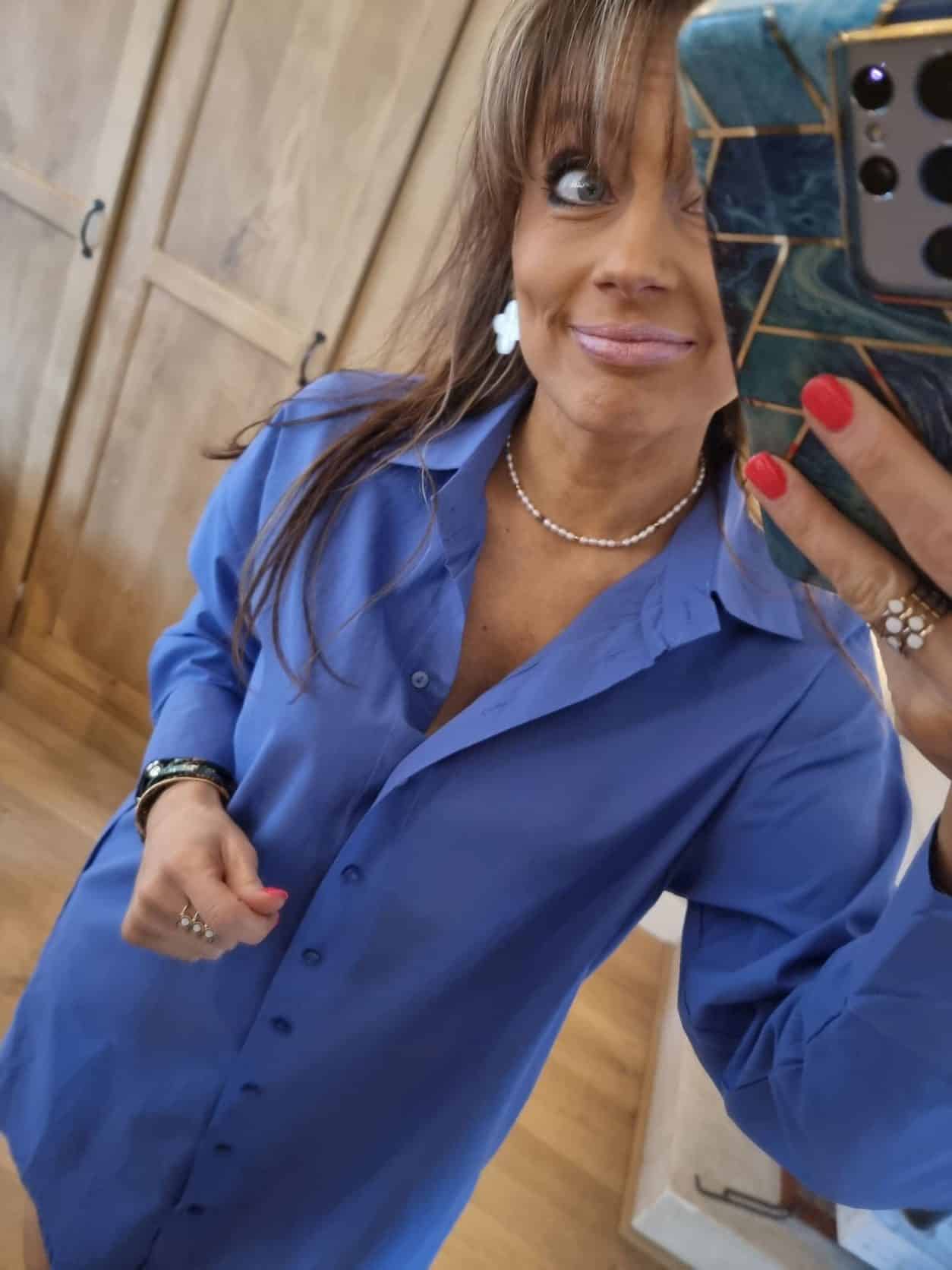 Robe Chemise Pervenche