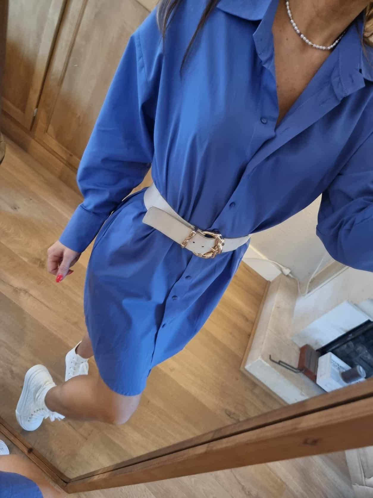 Robe Chemise Pervenche – Image 3