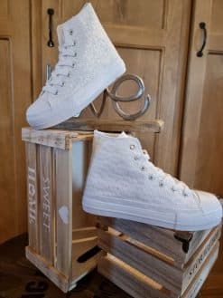 Sneakers Blanches Broderies