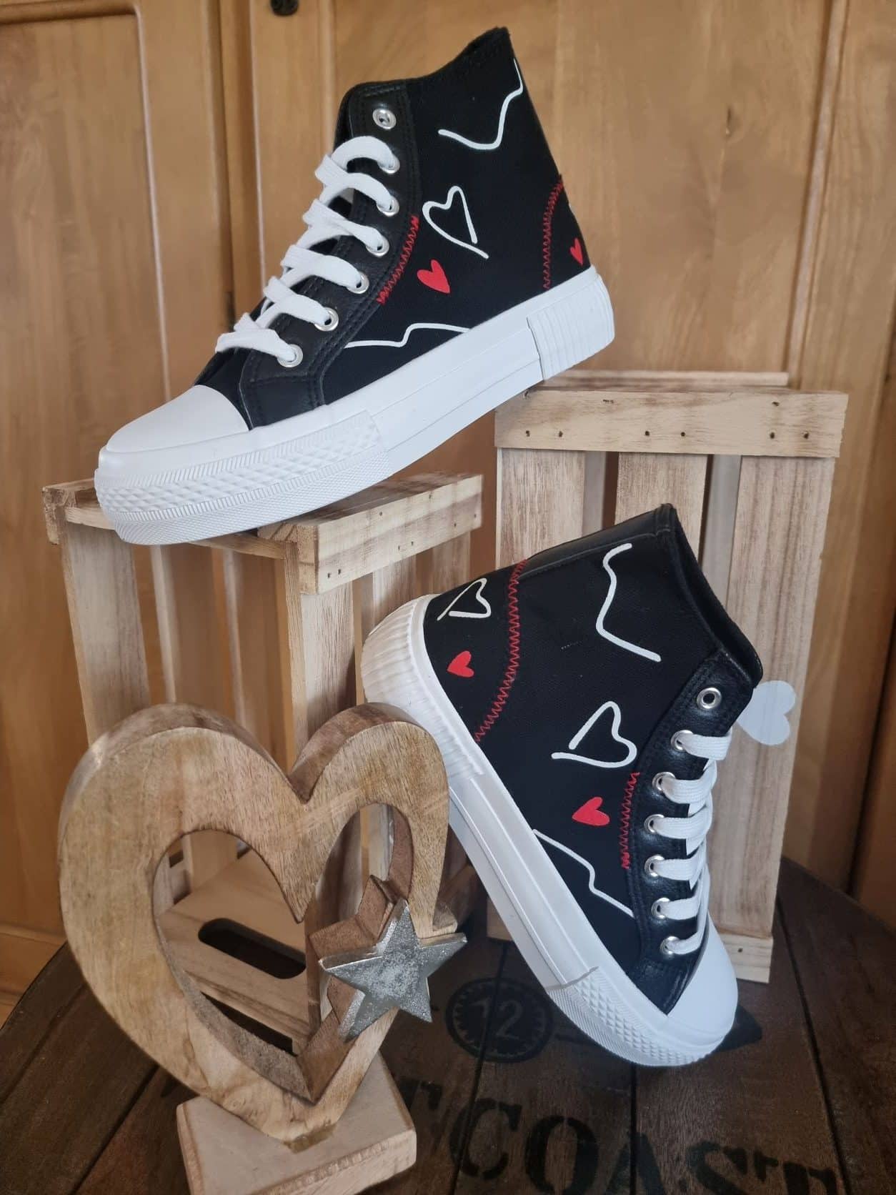 Sneakers Noires Montantes