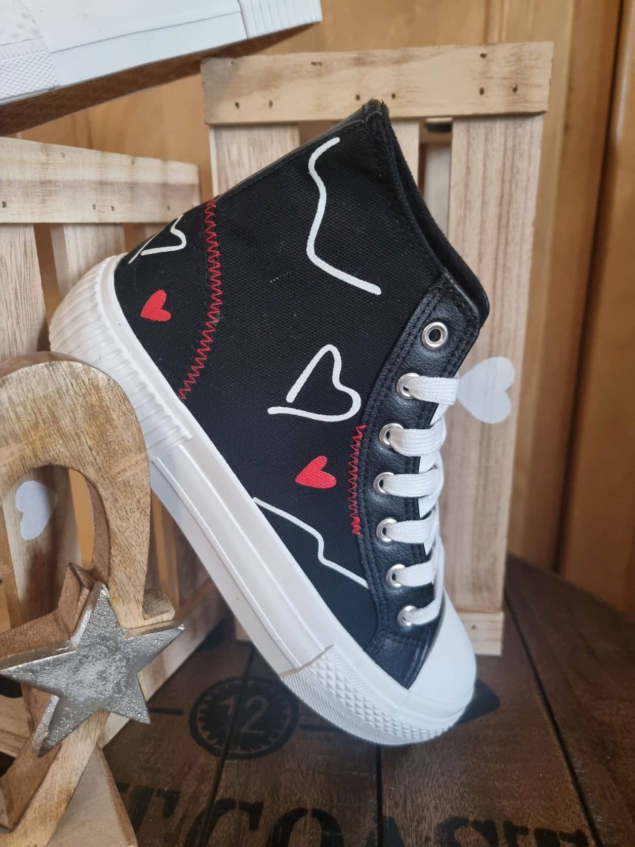 Sneakers Noires Montantes - Image 5