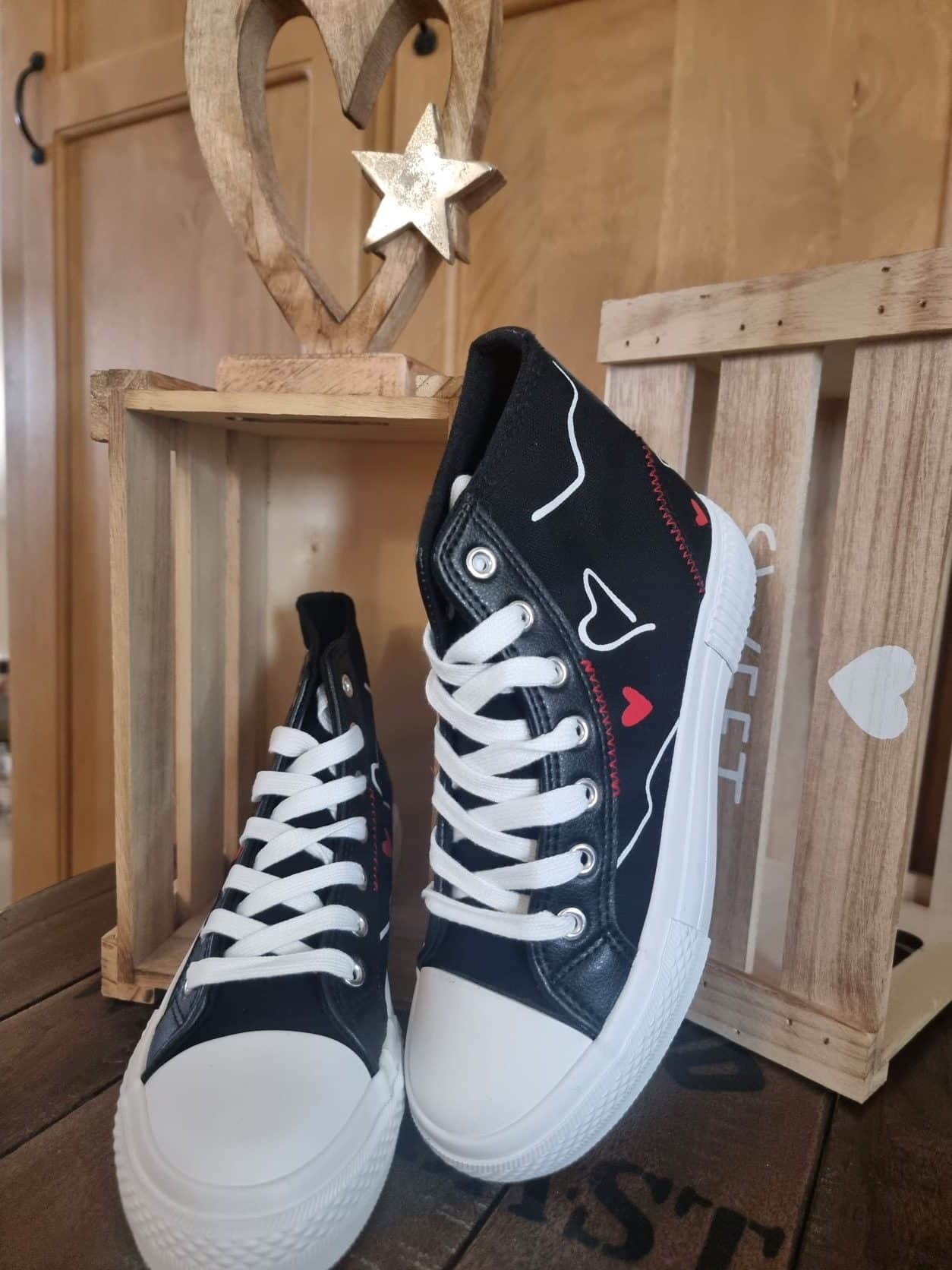 Sneakers Noires Montantes - Image 3