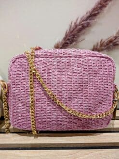 Alternative view of Sac Raffia Rose