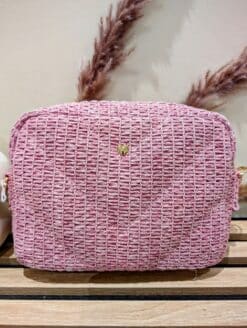Sac Raffia Rose