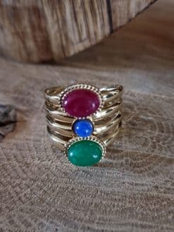 Bague tricolore