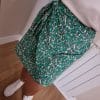 Jupe verte Fleurie