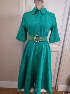 Alternative view of Robe Broderie Verte