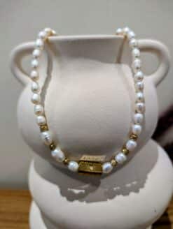 Collier Cylindre Perles