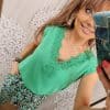 Top broderies 🌸🌸🌸 VERT