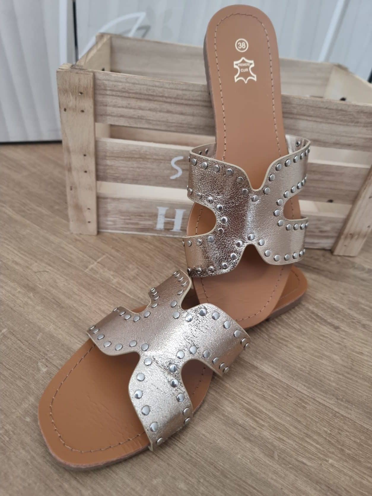 Mules dorées👡 – Image 5