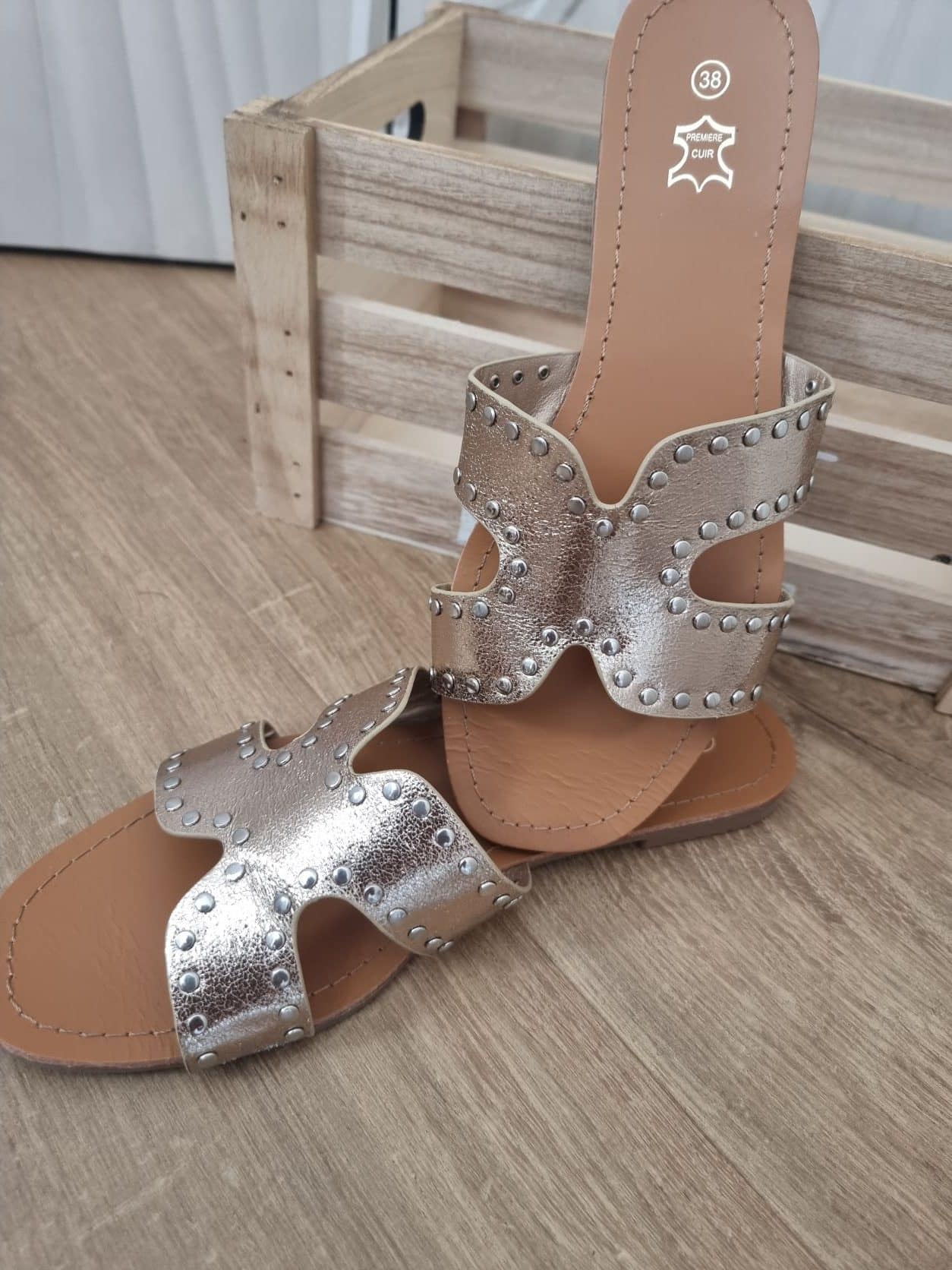 Mules dorées👡 – Image 2