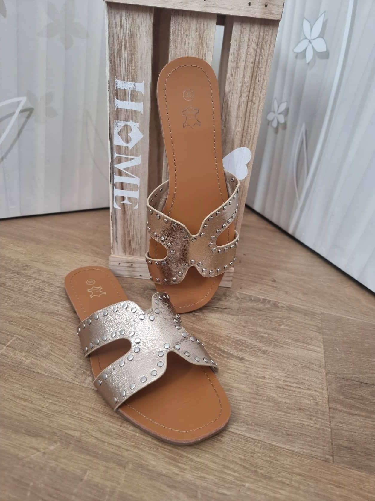 Mules dorées👡 – Image 3