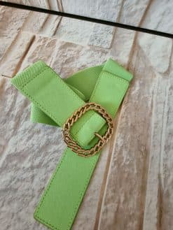 Ceinture verte 🟢boucle tressée🟩