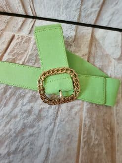 Alternative view of Ceinture verte 🟢boucle tressée🟩