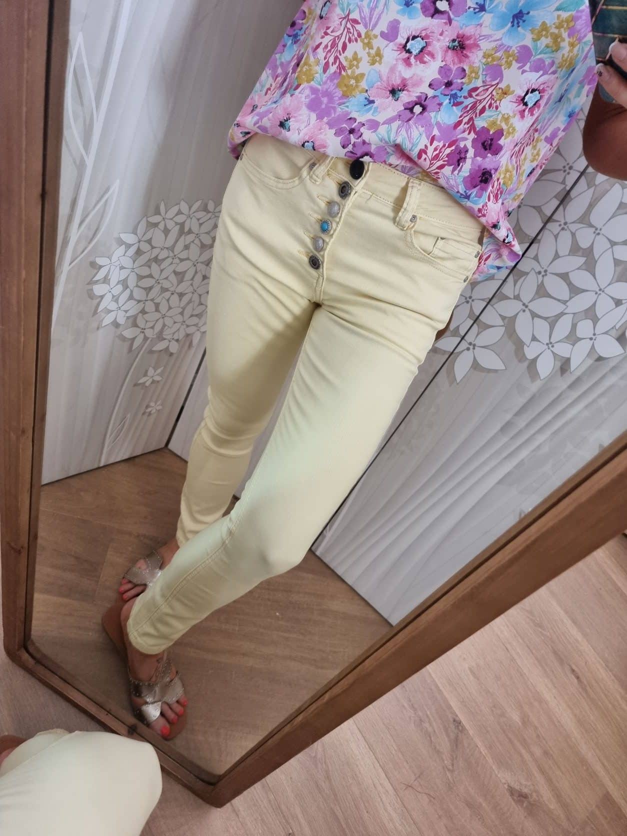 Pantalon 💙Stretch jaune☀️ - Image 3