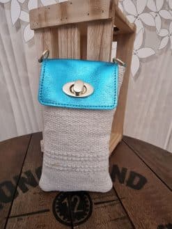 Alternative view of Pochette📲 tel Turquoise☎️