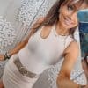 Robe beige Asymétrique